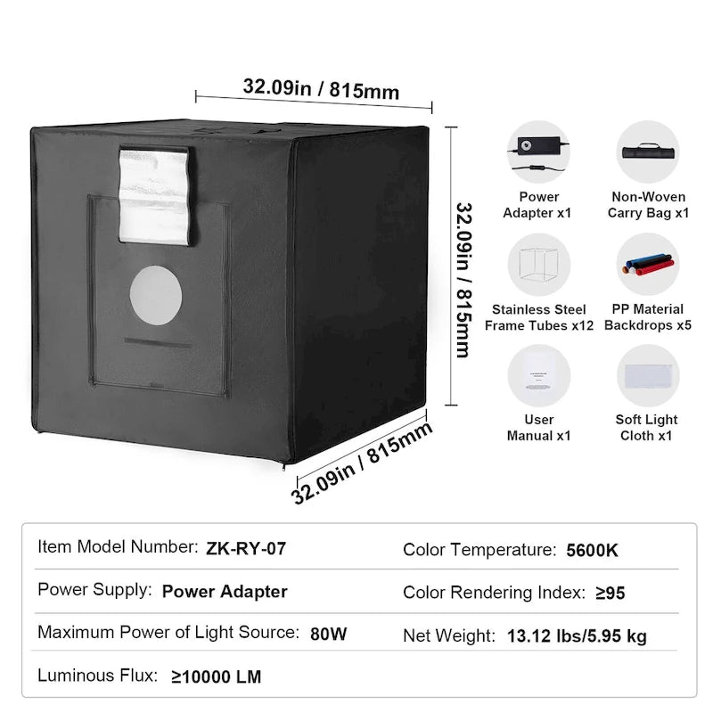 Photo Studio Light Box for Product Photography