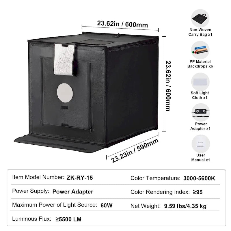 Photo Studio Light Box for Product Photography