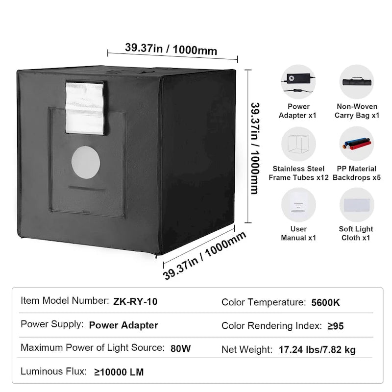 Photo Studio Light Box for Product Photography
