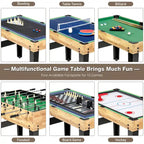 Ensemble de table de jeux combinée 10 en 1 Costway, table de jeux multi-jeux pour la maison - Voir les détails