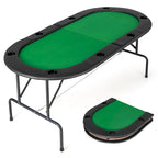 Table de poker Costway pour 8 joueurs avec 8 porte-gobelets et accoudoirs confortables