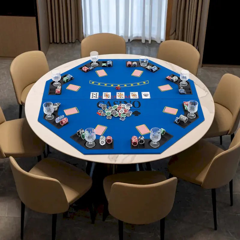 Table de poker Costway 48 - 8 joueurs, pliable, Texas Holdem - Voir les détails