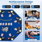 Table de poker Costway 48 - 8 joueurs, pliable, Texas Holdem - Voir les détails
