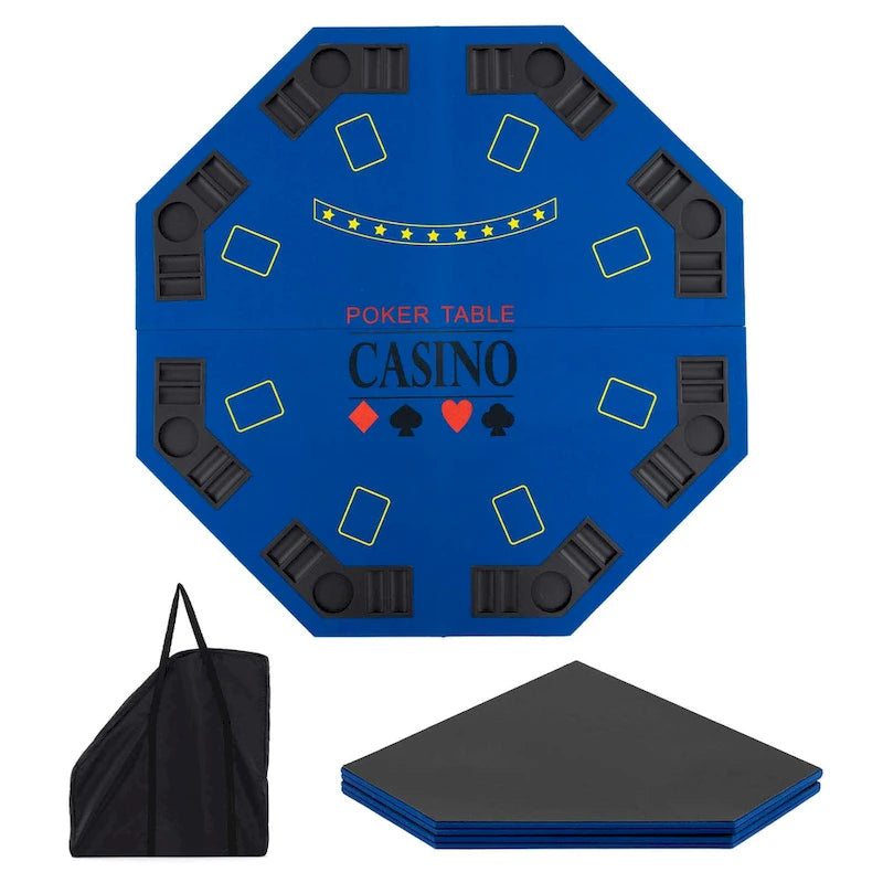 Table de poker Costway 48 - 8 joueurs, pliable, Texas Holdem - Voir les détails