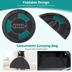 Table de poker pliable Costway 48 pour 6 joueurs avec sac de transport et gobelet inclus - Voir les détails