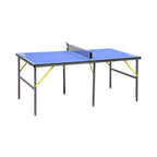 Table de ping-pong pliable et portable de taille moyenne (1,83 m) pour une utilisation intérieure et extérieure.