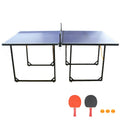 Table de ping-pong pliable et portable de 1,83 m (6 pieds) de taille moyenne, avec filet, pour jouer à l'intérieur et à l'extérieur.