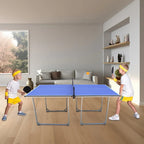 Table de ping-pong pliable et portable de 1,83 m (6 pieds) de taille moyenne, avec filet, pour jouer à l'intérieur et à l'extérieur.