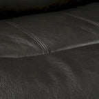 Fauteuil inclinable électrique en cuir pleine fleur de 94 cm de large, avec fonction bascule et port de chargement USB, idéal pour le home cinéma.