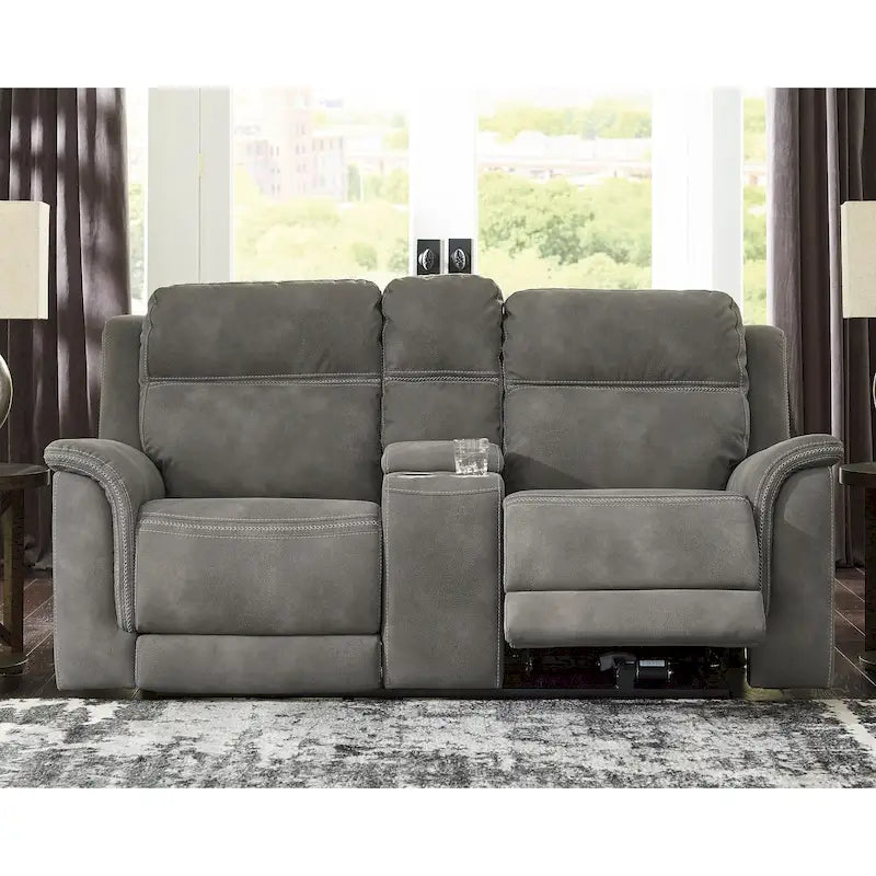 Canapé inclinable électrique deux places Signature Design by Ashley Next-Gen DuraPella avec console