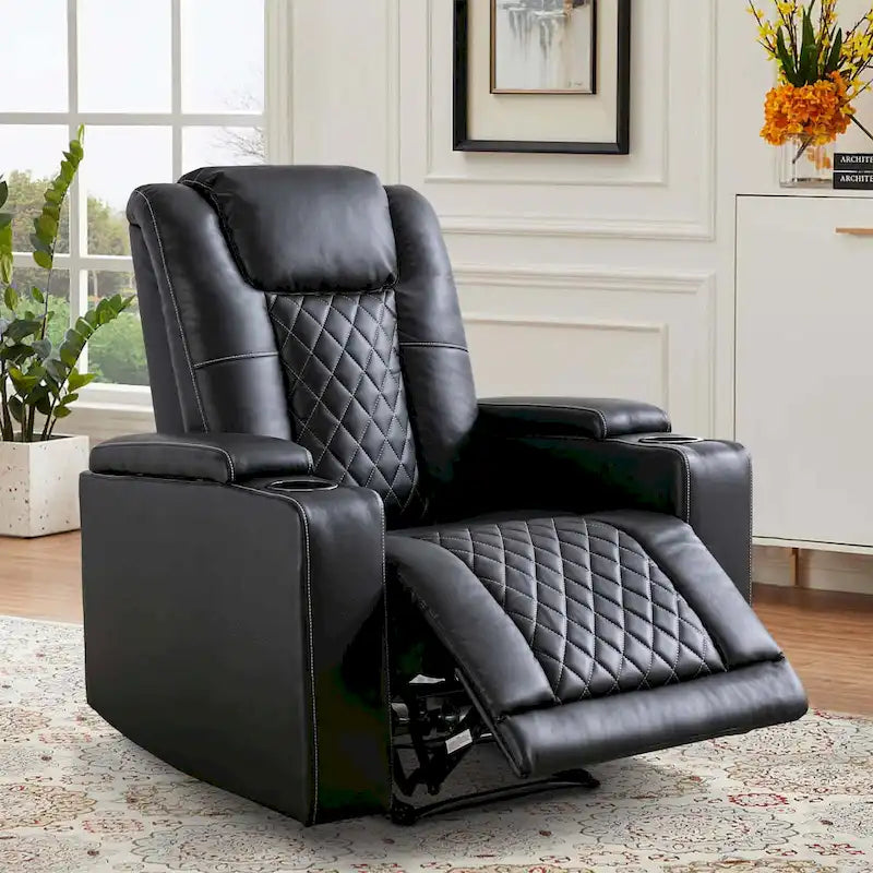 Fauteuil inclinable électrique de cinéma avec ports USB et porte-gobelets