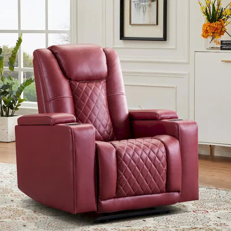 Fauteuil inclinable électrique de cinéma avec ports USB et porte-gobelets