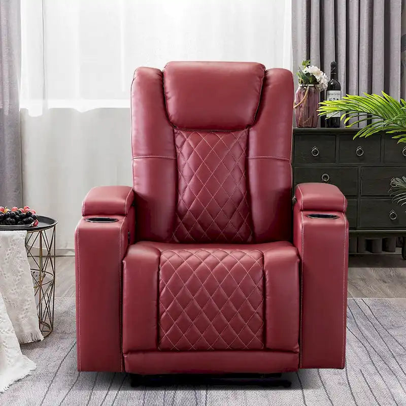 Fauteuil inclinable électrique de cinéma avec ports USB et porte-gobelets