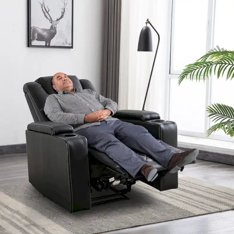 Fauteuil inclinable électrique de cinéma avec ports USB et porte-gobelets