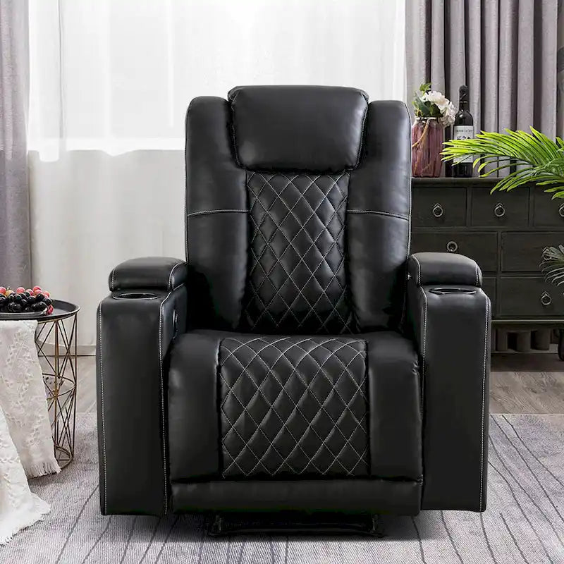 Fauteuil inclinable électrique de cinéma avec ports USB et porte-gobelets