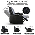 Fauteuil inclinable électrique de cinéma avec ports USB et porte-gobelets