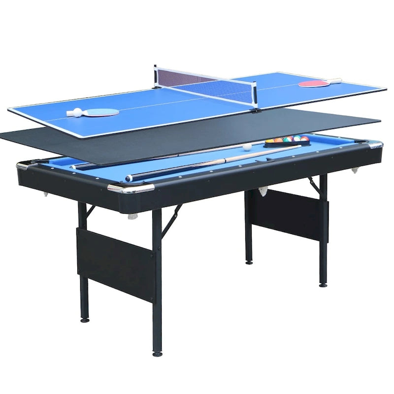 65.7  Portable 3-in-1 Game Tables,Pool,Ping Pong,Tabletop for Home - N/A