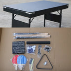 Table de jeu portable 3 en 1 de 65,7 pouces (billard, ping-pong, table de jeu pour la maison) - Non disponible