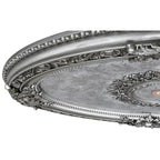 Médaillon de plafond ovale en forme de rocaille dorée