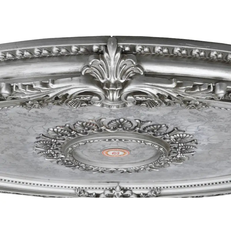 Golden Rocaille Oval Chandelier Ceiling Medallion