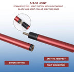 Queue de billard GSE 58 en composite de graphite et fibre de verre, 2 pièces, pour hommes et femmes, idéale pour une utilisation à domicile ou dans un bar/établissement commercial.