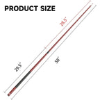 Queue de billard GSE 58 en composite de graphite et fibre de verre, 2 pièces, pour hommes et femmes, idéale pour une utilisation à domicile ou dans un bar/établissement commercial.