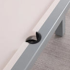 Ensemble de salle à manger Laguna avec table de billard en ardoise de 2,13 m (7 pi) pour intérieur/extérieur, 2 bancs et accessoires, finition ciment