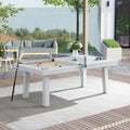 Table de billard Laguna 2,44 m (8 pi) en ardoise, utilisable en intérieur et en extérieur, avec plateau repas et accessoires.