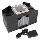 Mélangeur de cartes automatique GSE à 4 jeux pour casino, fonctionnant sur secteur/batterie - Noir