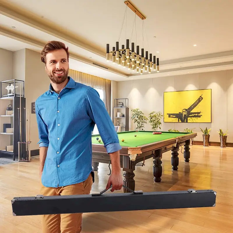 Étui rigide GSE 1x1 pour queue de billard. Étui demi-queue pour 1 fût/1 flèche.