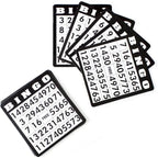 Cartes de bingo multicolores GSE, feuilles de bingo réutilisables. Accessoires pour jeux de bingo en famille