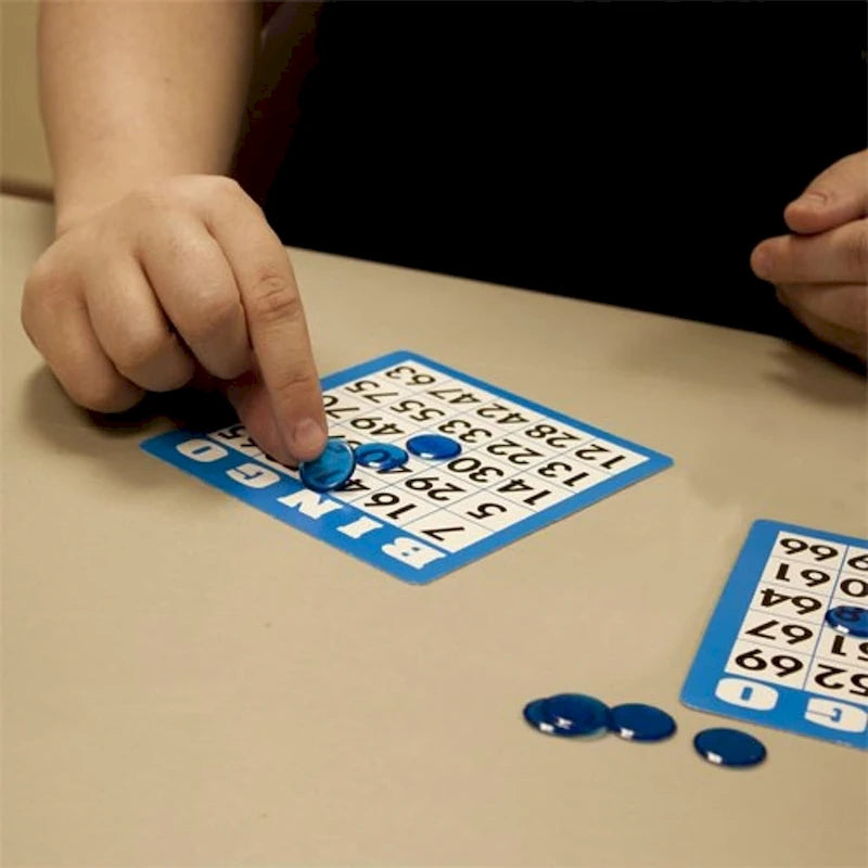 Cartes de bingo multicolores GSE, feuilles de bingo réutilisables. Accessoires pour jeux de bingo en famille