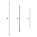 Tige d'extension blanche River of Goods de 21 pouces - 0,875 x 0,875 x 21
