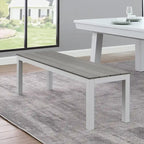 Ensemble table de billard Laguna pour intérieur/extérieur, 2,13 m (7 pi), en ardoise, avec 2 bancs et accessoires, finition blanche.