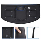HomCom 72 Table de poker pliable demi-format pour 7 joueurs - Bleu/Noir