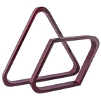 Râtelier à boules de billard GSE en acajou massif, en forme de triangle pour 8 boules et de diamant pour 9 boules, pour boules de 2-1/4 pouces.