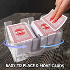 Jeu de cartes Canasta GSE comprenant 6 jeux de cartes Canasta avec valeurs de points, un mélangeur de cartes, un plateau de cartes rotatif et 100 feuilles de score.