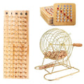 GSE Shutter Bingo Game Set for Large Groups. Large Brass Bingo Cage & Board, 7/8  Wooden Bingo Balls, 10 Shutter Bingo Cards