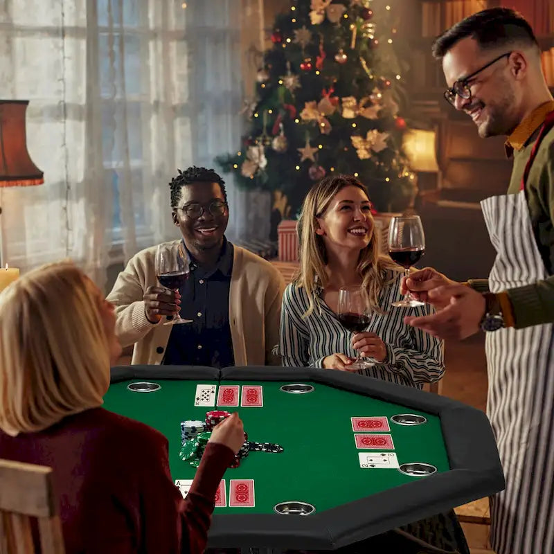 Jeu de poker à 8 joueurs avec AVAWING - Table de casino et loisirs