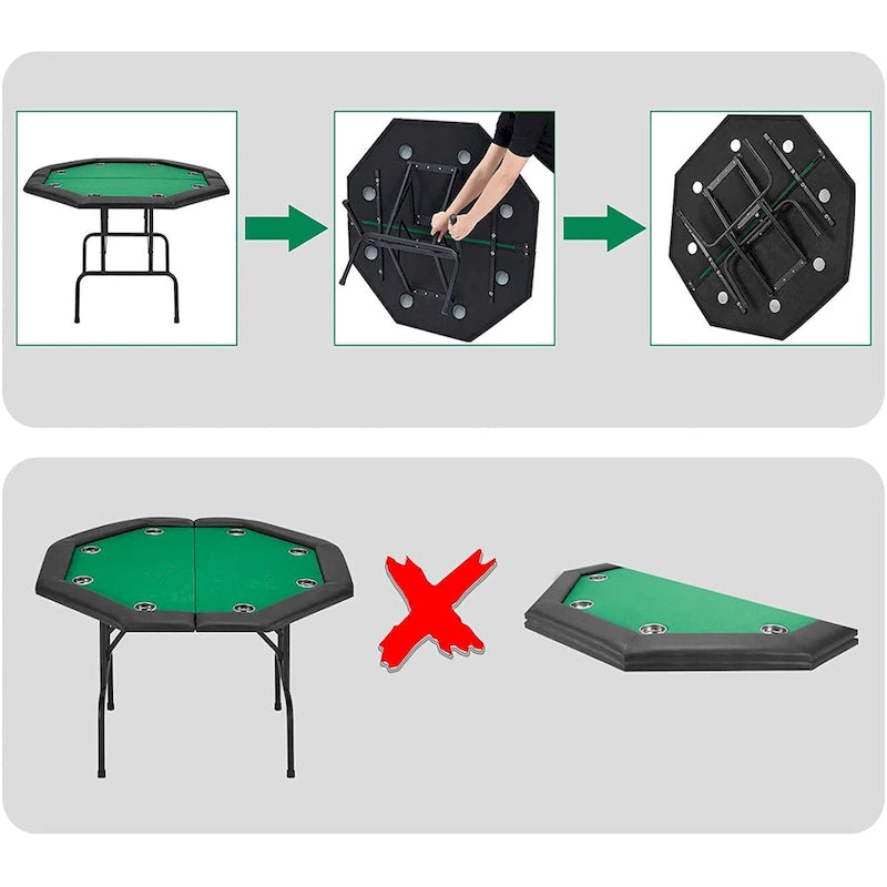 Jeu de poker à 8 joueurs avec AVAWING - Table de casino et loisirs