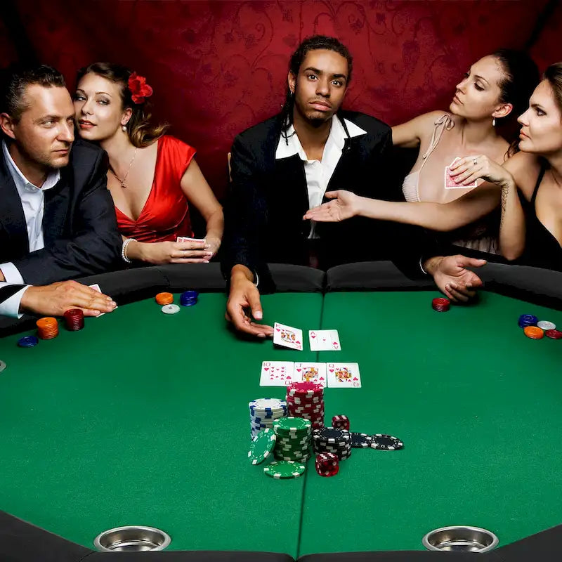 Jeu de poker à 8 joueurs avec AVAWING - Table de casino et loisirs