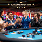 Jeu de poker à 8 joueurs avec AVAWING - Table de casino et loisirs