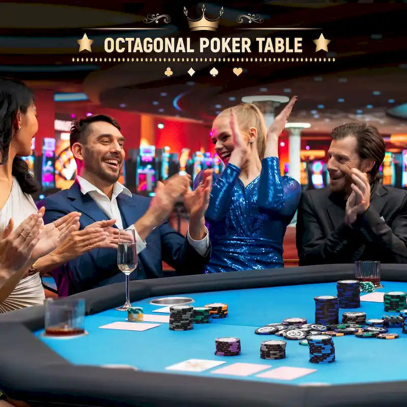 Jeu de poker à 8 joueurs avec AVAWING - Table de casino et loisirs