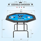 Jeu de poker à 8 joueurs avec AVAWING - Table de casino et loisirs