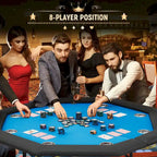 Jeu de poker à 8 joueurs avec AVAWING - Table de casino et loisirs