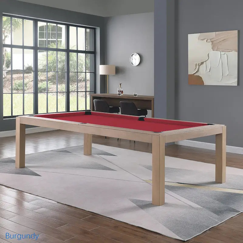 Table de billard Olivia 2,44 m (8 pi) en frêne flotté avec plateau de table intégré