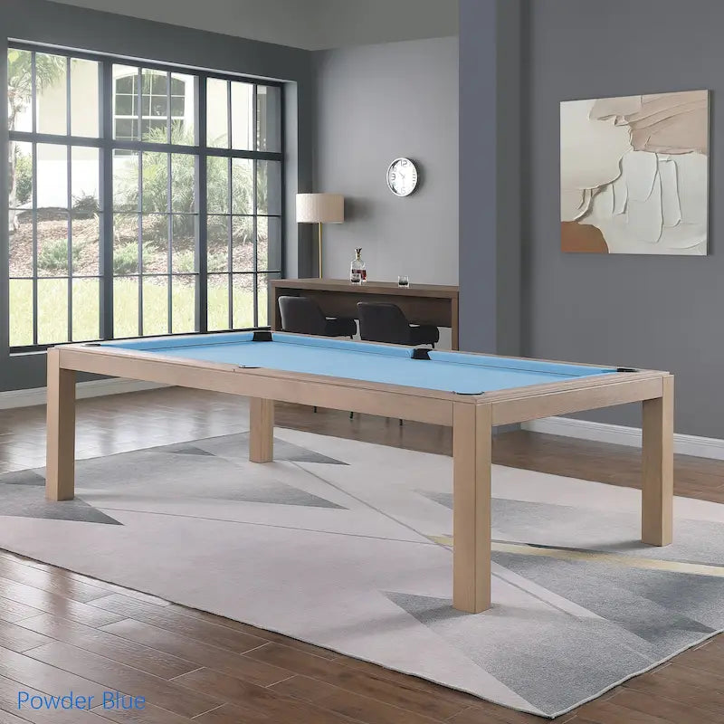 Table de billard Olivia 2,44 m (8 pi) en frêne flotté avec plateau de table intégré