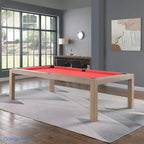 Table de billard Olivia 2,44 m (8 pi) en frêne flotté avec plateau de table intégré