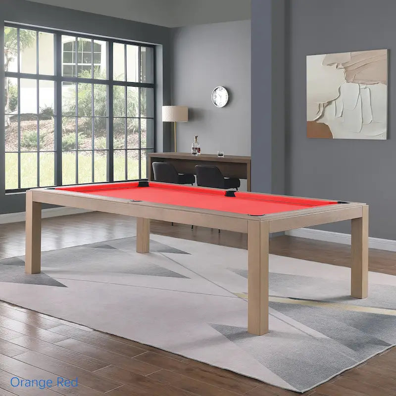 Table de billard Olivia 2,44 m (8 pi) en frêne flotté avec plateau de table intégré