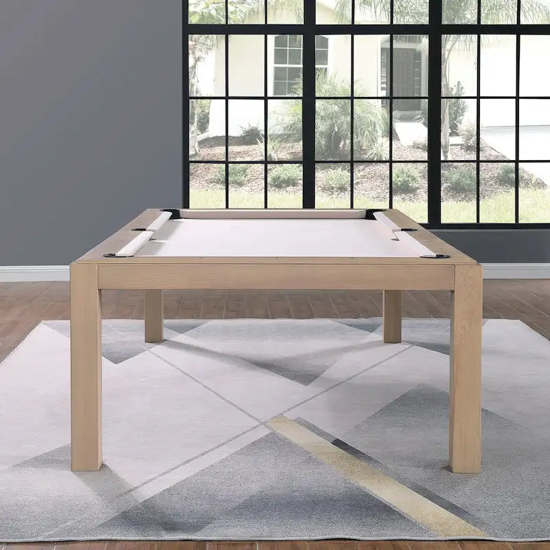 Table de billard Olivia 2,44 m (8 pi) en frêne flotté avec plateau de table intégré